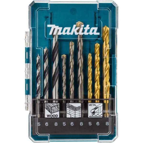 Makita Borenset Steen/Hout/Metaal 9-delig Makita Borenset Steen/Hout/Metaal 9-delig