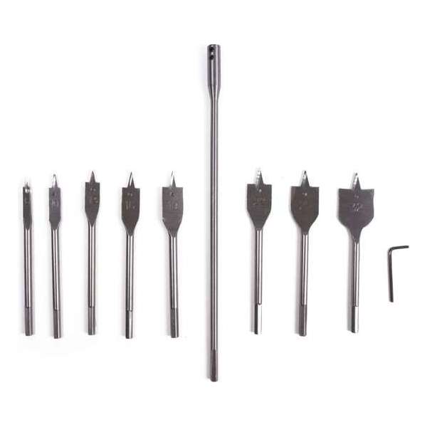Hofftech Boorset Speedboor Set met Verlenger (10 Delig) Hofftech Boorset Speedboor Set met Verlenger (10 Delig)