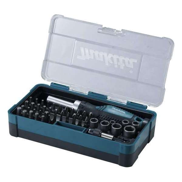Makita B-36170 47 delige schroefbitset in casette Makita B-36170 47 delige schroefbitset in casette