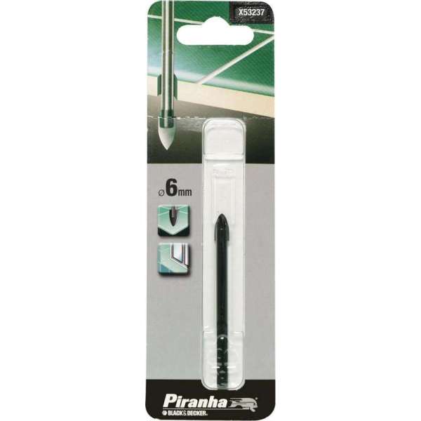 Piranha HI-TECH Tegel- & Glasboor 6mm X53237 Piranha HI-TECH Tegel- & Glasboor 6mm X53237