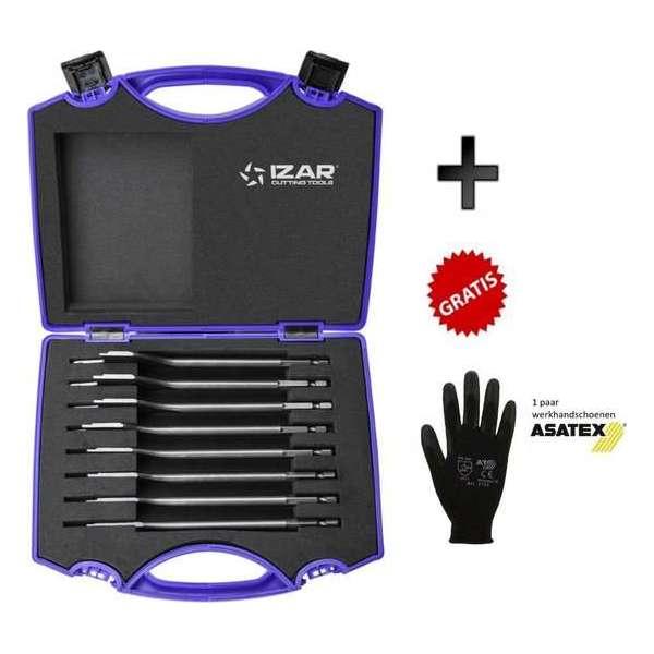 IZAR TOOL 8-delige professionele speedboren set in kunststof cassette - 12-32mm IZAR TOOL 8-delige professionele speedboren set in kunststof cassette - 12-32mm