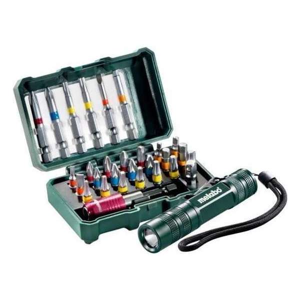 Metabo 626721000 29-delig Bit-Box "SP" incl. zaklamp Metabo 626721000 29-delig Bit-Box "SP" incl. zaklamp