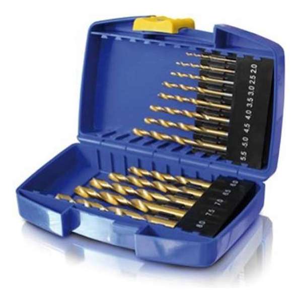 Professionele titanium metaal borenset 13-delig - Geschikt voor RVS Professionele titanium metaal borenset 13-delig - Geschikt voor RVS