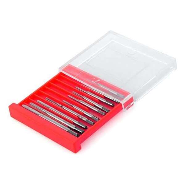 Micro tap stiften setje in doosje, M1 t/m M3.5 Micro tap stiften setje in doosje, M1 t/m M3.5