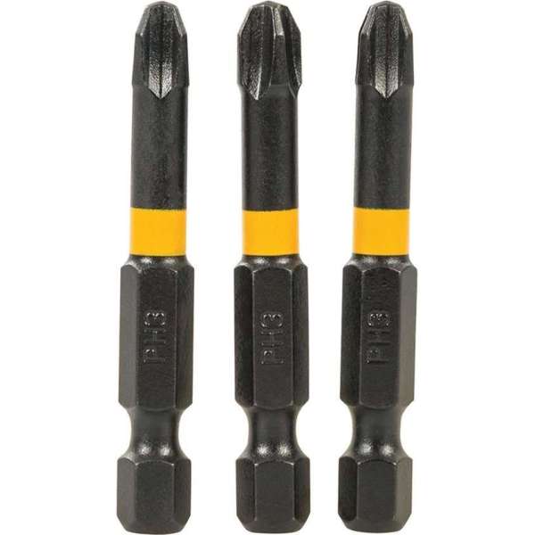 Triton Kruiskop Impact Schroefbit - PH3 - 50 mm. - 3 stuks Triton Kruiskop Impact Schroefbit - PH3 - 50 mm. - 3 stuks