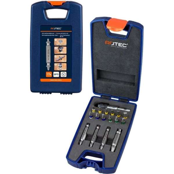 Rotec OPTI Schroefverwijderset 17-dlg Rotec OPTI Schroefverwijderset 17-dlg