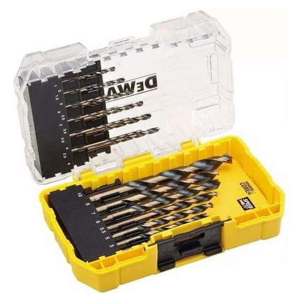 Dewalt DT70728QZ 19-delige HSS-Borenset in cassette - 1-10mm Dewalt DT70728QZ 19-delige HSS-Borenset in cassette - 1-10mm