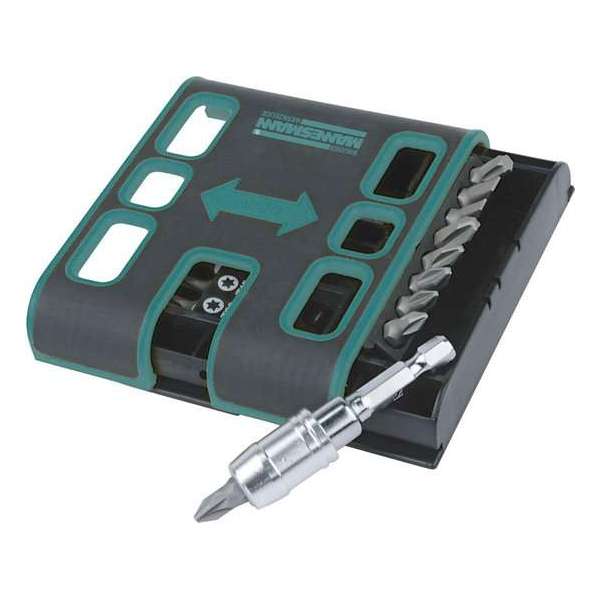 Bruder Mannesmann Bitset 18-delig in uitschuifbare cassette Bruder Mannesmann Bitset 18-delig in uitschuifbare cassette