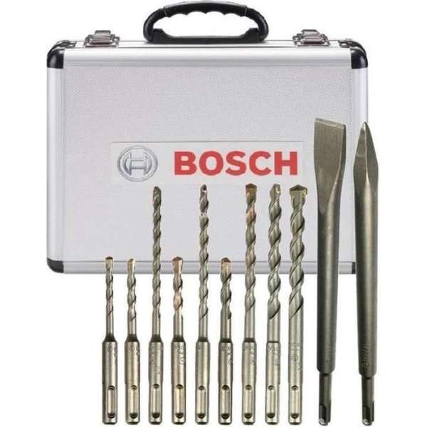 Bosch drill and chisel set SDSPlus 11pcs. in Case Bosch drill and chisel set SDSPlus 11pcs. in Case