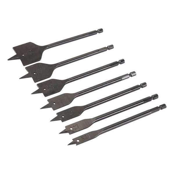Silverline Platte Speedboor Set 10 t/m 40 mm. - 7 Delig Silverline Platte Speedboor Set 10 t/m 40 mm. - 7 Delig