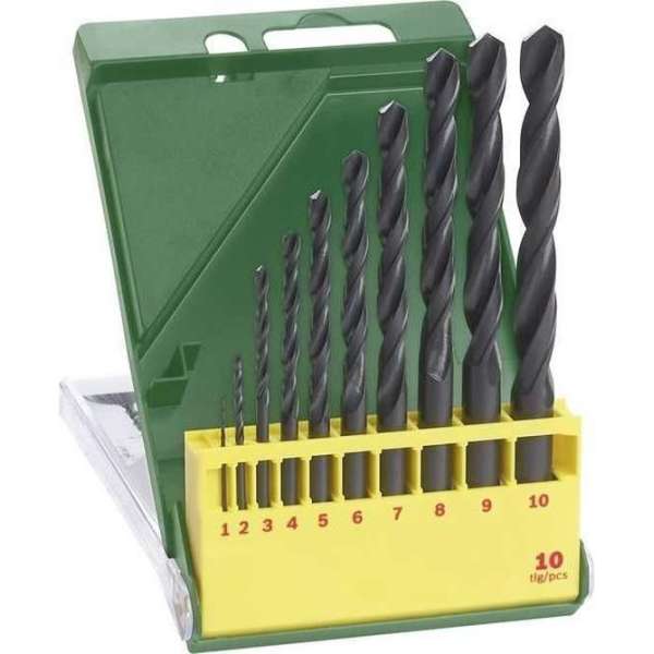 Bosch Set HSS-R Boren 10-delig Bosch Set HSS-R Boren 10-delig