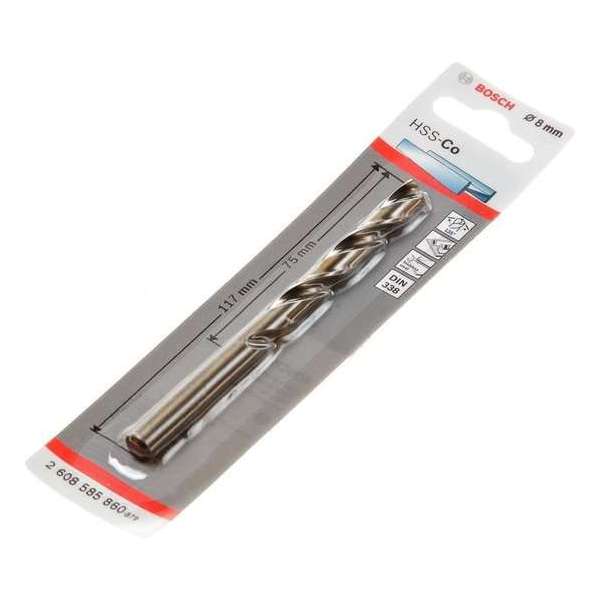 Bosch - Metaalboren HSS-Co, Standard 8 x 75 x 117 mm Bosch - Metaalboren HSS-Co, Standard 8 x 75 x 117 mm