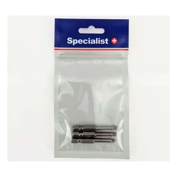 3-St Lange Bit 50mm Torx 25 GRIP (S2 staal) 3-St Lange Bit 50mm Torx 25 GRIP (S2 staal)