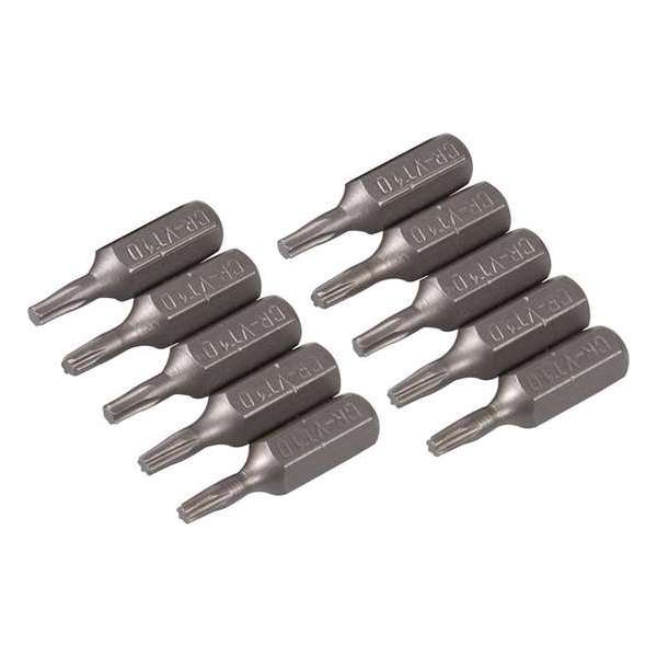 Silverline Bitset Cr-V Torx T10 / 25 mm. (10 Stuks) Silverline Bitset Cr-V Torx T10 / 25 mm. (10 Stuks)