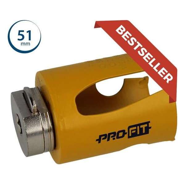 Pro-Fit Gatzaag Hard Metaal - 51 mm Pro-Fit Gatzaag Hard Metaal - 51 mm