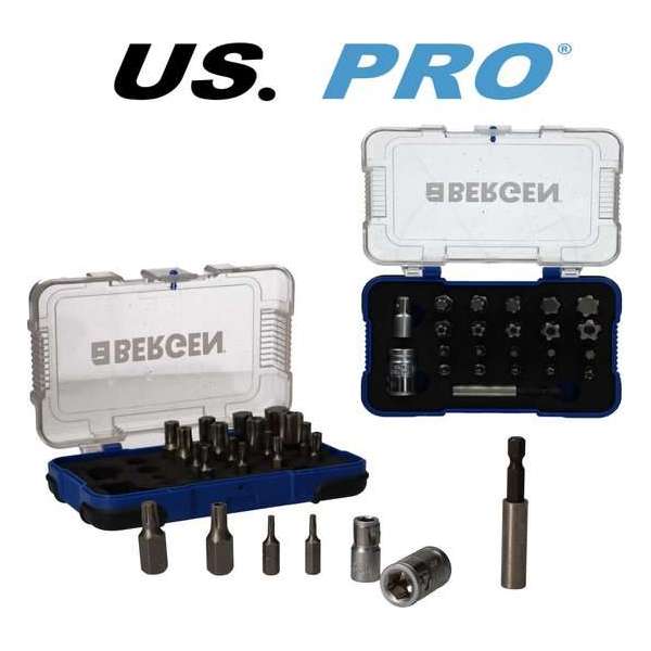 Bittenset Torx Plus en Torx met boring (Torx Plus Security) 23-delig Bittenset Torx Plus en Torx met boring (Torx Plus Security) 23-delig
