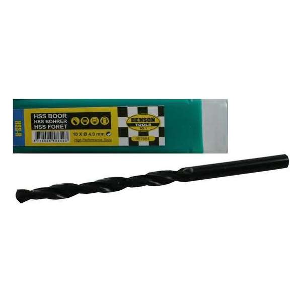 Hofftech HSS metaal boor 4,0 mm. (10 stuks) Hofftech HSS metaal boor 4,0 mm. (10 stuks)
