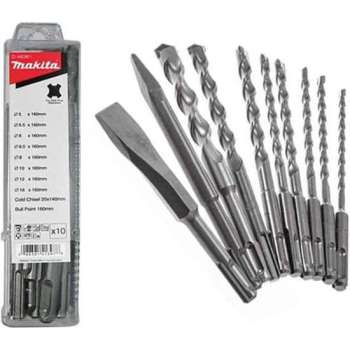 Makita D-41470 Hamerboorset 10-delig SDS-Plus set