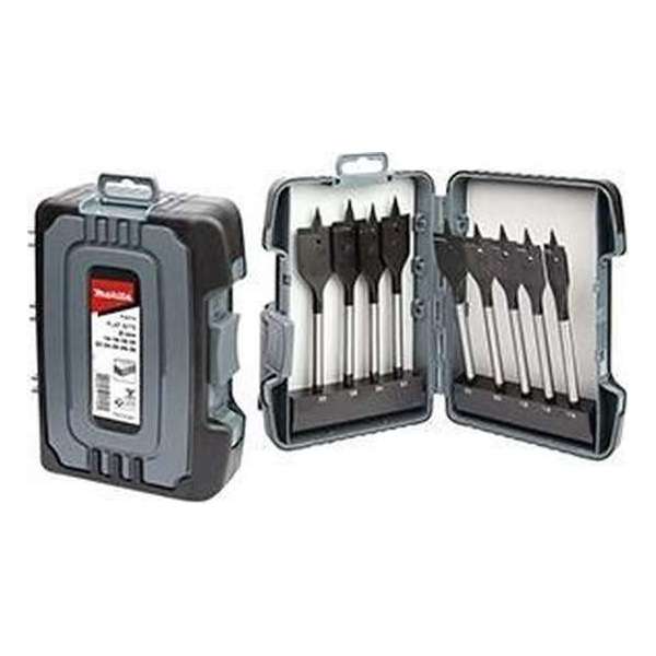 Makita P-80802 Assortiment platte houtboren 9 delig Makita P-80802 Assortiment platte houtboren 9 delig