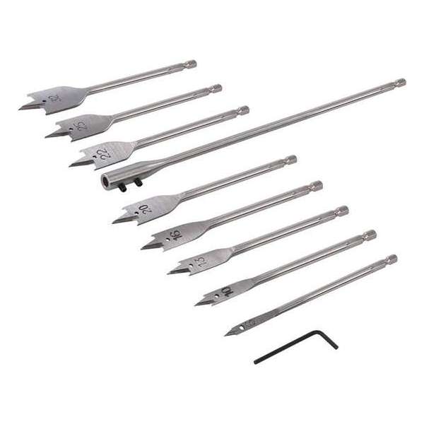 Silverline Speedboor en Verlengarm Set 6 t/m 32 mm - 10 Delig Silverline Speedboor en Verlengarm Set 6 t/m 32 mm - 10 Delig