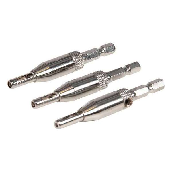 Silverline Scharnierboor Set 2, 2,8 en 3,6 mm - 3 Delig Silverline Scharnierboor Set 2, 2,8 en 3,6 mm - 3 Delig
