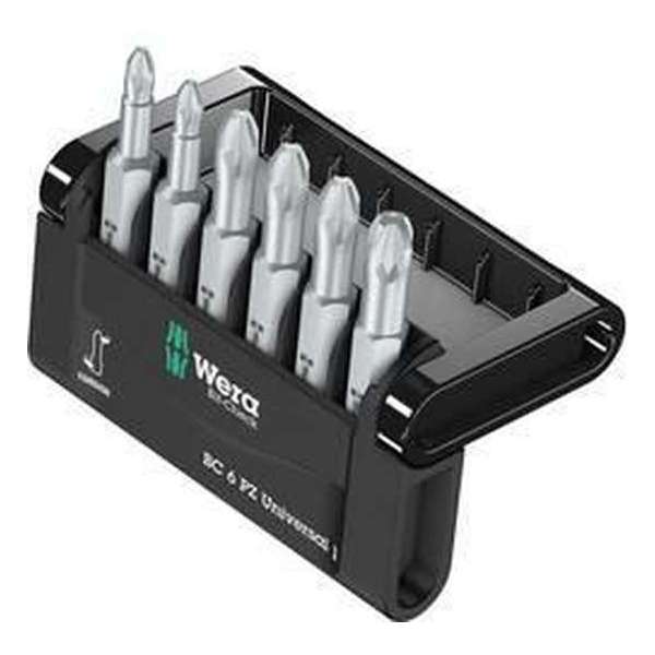 Wera Mini-Check Pz 50 Mm 05056471001 Bitset 6-Delig Kruiskop Pozidriv Wera Mini-Check Pz 50 Mm 05056471001 Bitset 6-Delig Kruiskop Pozidriv