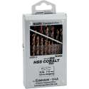 KWB HSS Cobalt Spirlboren - 1-10 mm - 19-delig