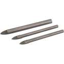 Silverline Tegels en Glas Boorkoppen Set - 5, 6 en 8 mm - 3 Delig