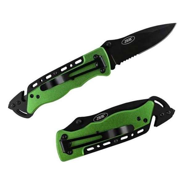 JBM Tools zakmes met snijmes voor veiligheidsgordels en hamerpunt voor glasbreuk JBM Tools zakmes met snijmes voor veiligheidsgordels en hamerpunt voor glasbreuk
