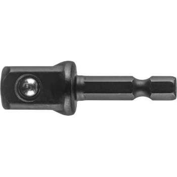 GRAPHITE Adapter IMPACT HEX 1/4" - 1/2" lengte 50 mm, S2 Staal Magnetisch