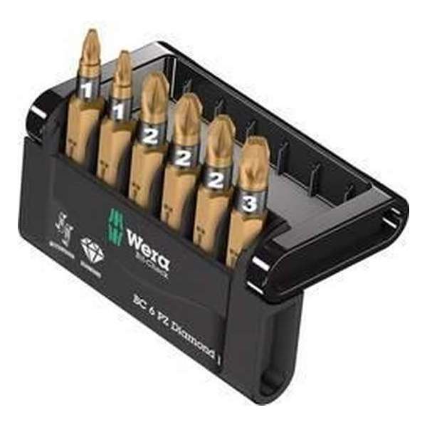 Wera Bit-Check 6 Pz Diamond 1 05057402001 Bitset 6-Delig Kruiskop Pozidriv Bitset Wera Bit-Check 6 Pz Diamond 1 05057402001 Bitset 6-Delig Kruiskop Pozidriv Bitset
