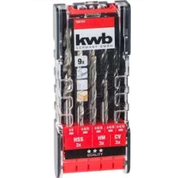 KWB Promo combi boren set 9 stuks KWB Promo combi boren set 9 stuks