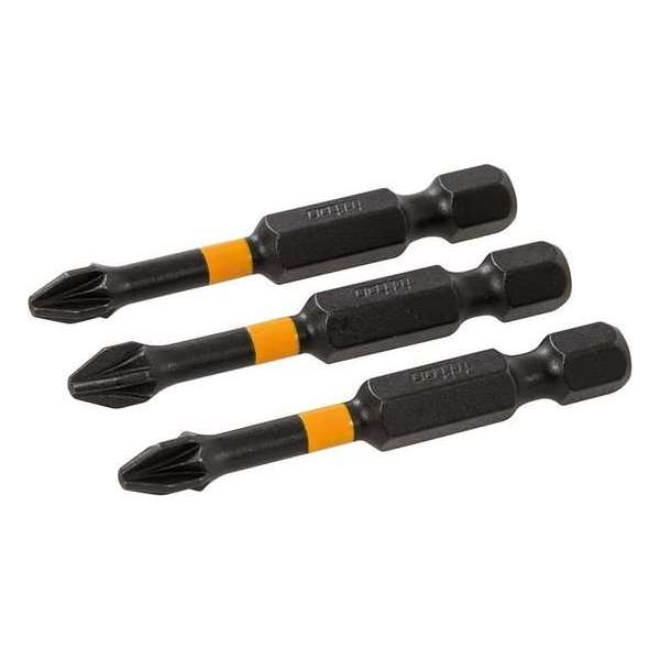 Triton Pozidriv impact schroefbit, 3 stuks PZ2, 50 mm. Triton Pozidriv impact schroefbit, 3 stuks PZ2, 50 mm.