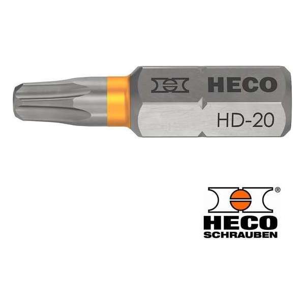 HECO-Drive schroefbit TORX TX-20 Oranje 10 stuks lengte 25 mm HECO-Drive schroefbit TORX TX-20 Oranje 10 stuks lengte 25 mm