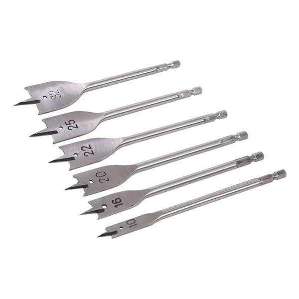 Silverline Houtboor Set - 10 t/m 32 mm - 6 Delig Silverline Houtboor Set - 10 t/m 32 mm - 6 Delig