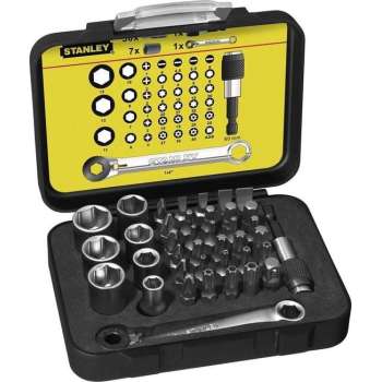 Stanley Bitset Expert Pro 1/4" - Ringsteeksleutel (40 delig)
