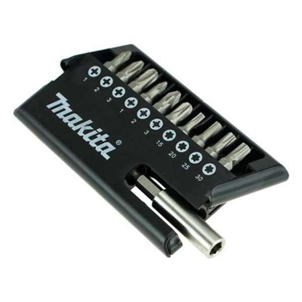 Makita D-30651 11 delige magnetische bitset Makita D-30651 11 delige magnetische bitset