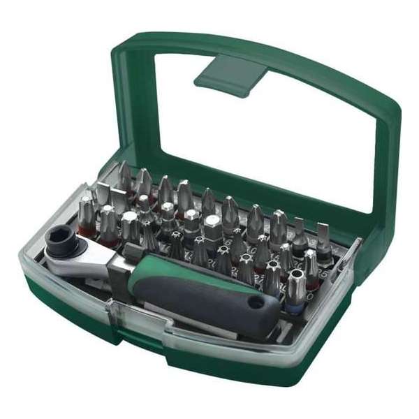 Brüder Mannesmann Schroevendraaier bit set 32-delig 20705 Brüder Mannesmann Schroevendraaier bit set 32-delig 20705