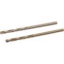 Silverline Metaalboor HSS-E - Cobalt - DIN388 - 2,5 mm - 2 Stuks