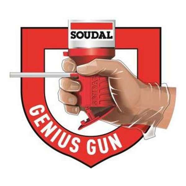 Soudal purschuim Comfort met Genius Gun (600ml) Soudal purschuim Comfort met Genius Gun (600ml)
