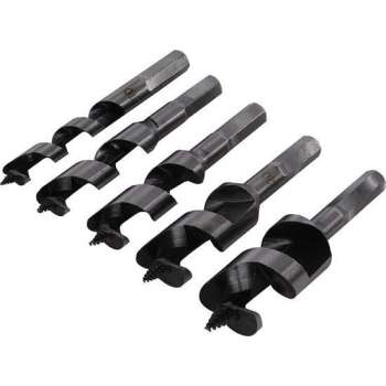 Silverline Korte Slangenboor Set 10 t/m 25 mm. - 5 Delig