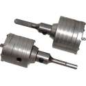 Boorkronen Gatenzaag 65 & 80mm elektra komboor inbouwdoos zaag steen  SDS+ & 6 kant boordoorn