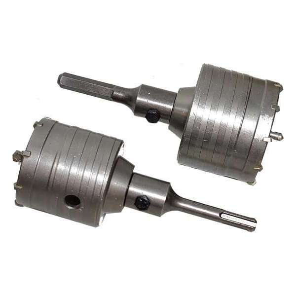 Boorkronen Gatenzaag 65 & 80mm elektra komboor inbouwdoos zaag steen SDS+ & 6 kant boordoorn Boorkronen Gatenzaag 65 & 80mm elektra komboor inbouwdoos zaag steen SDS+ & 6 kant boordoorn