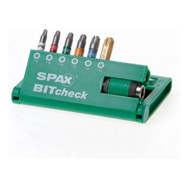 Spax Bitcheckset T-star+bithouder Spax Bitcheckset T-star+bithouder