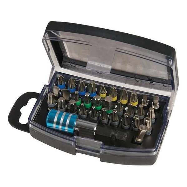 Silverline Bit Set Kleur Gecodeerd Torx, Inbus, PZ en Sleuf - 32 Delig Silverline Bit Set Kleur Gecodeerd Torx, Inbus, PZ en Sleuf - 32 Delig