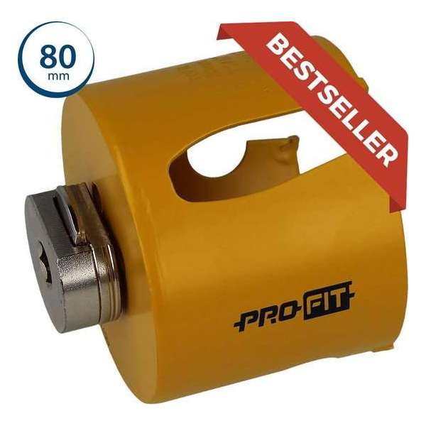 Pro-Fit Gatzaag Hard Metaal - 80 mm Pro-Fit Gatzaag Hard Metaal - 80 mm