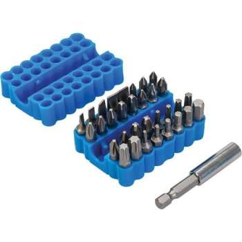 Silverline SB09 33-delige schroevendraaier bitset - PH/PZ/TX/SL