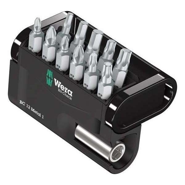 Wera 5057424001 12-delige Bit-Check 12 Metal 1 Bitset Wera 5057424001 12-delige Bit-Check 12 Metal 1 Bitset
