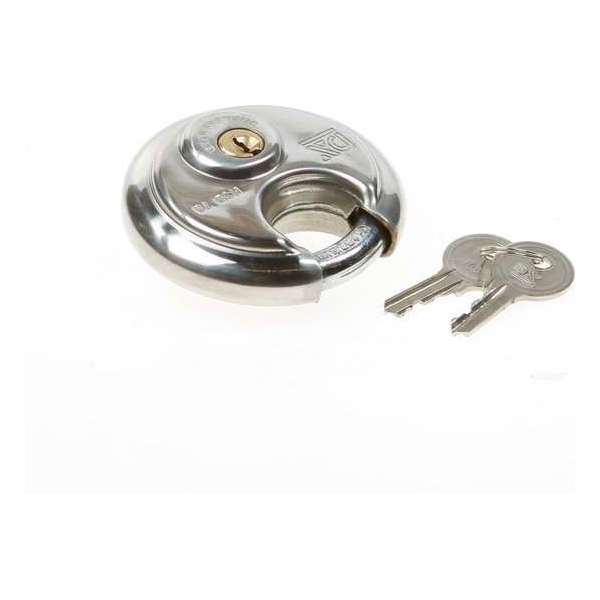 DX DX discusslot dia 70mm rvs op sleutelnummer 703 DX DX discusslot dia 70mm rvs op sleutelnummer 703