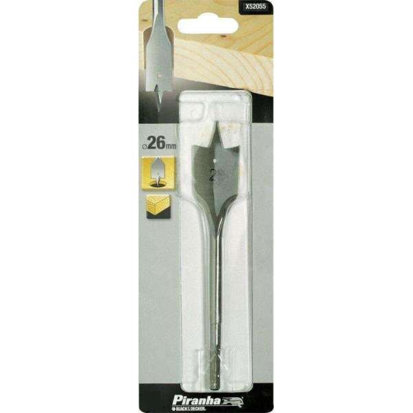 Piranha Platte houtboor (speedboor) 26mm X52055 Piranha Platte houtboor (speedboor) 26mm X52055